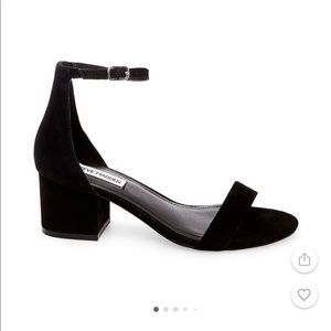 Steve Madden Ireneew Black Suede Heel Size 9 Worn once